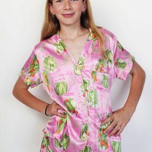 Girls - Pickles Short Satin PJ Set