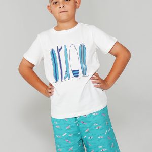 Boys - Ocean Drift T-Shirt & Short Pants PJ Set