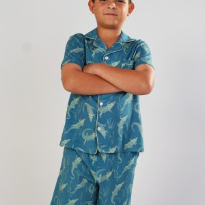 Boys - Croc Territory Jersey Knit Cotton PJ Set