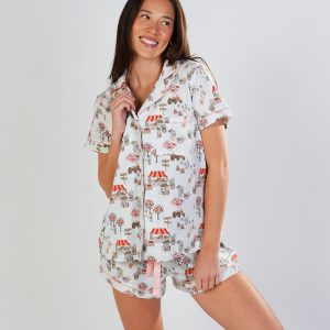 Farmers Market Jersey Knit Cotton Short PJ Set
