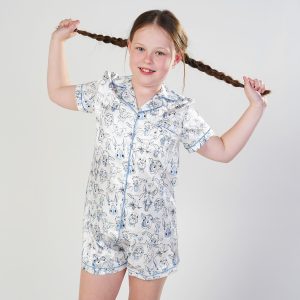 Girls - Barnyard Besties Short Satin PJ Set