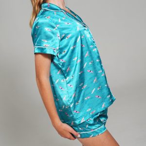 Girls - Ocean Drift Short Satin PJ Set