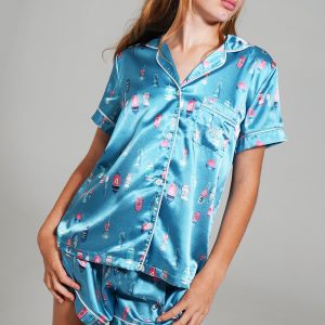 Girls - Buoy Oh Buoy Short Satin PJ Set