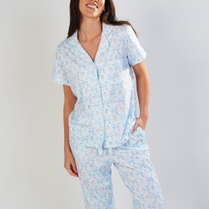 Cottage Bows Jersey Knit Cotton Short/Long PJ Set