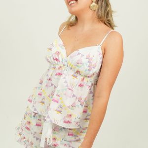 Birthday Cotton Camisole Short PJ Set