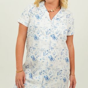 Morning Swim Cotton Night Shirt