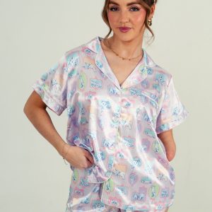 Purrfect Dreams Short Satin PJ Set