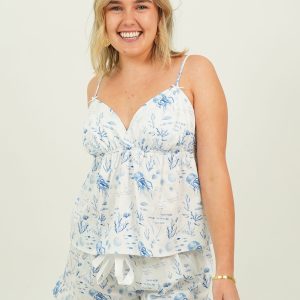 Morning Swim Cotton Camisole Short Pyjama Set