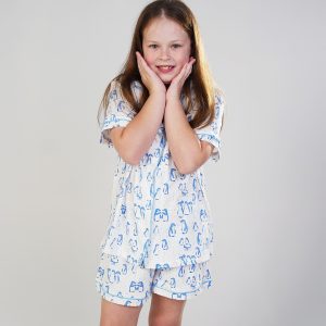 Girls - Penguin Pals Jersey Knit Cotton Short PJ Set