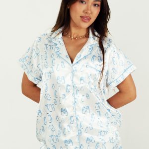 Penguin Pals Short Satin PJ Set