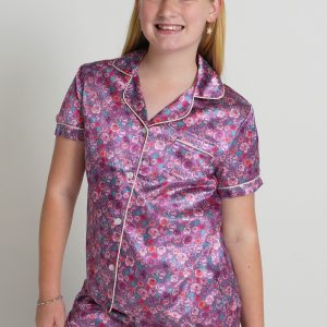 Girls - Always Growing Satin Short PJ Set