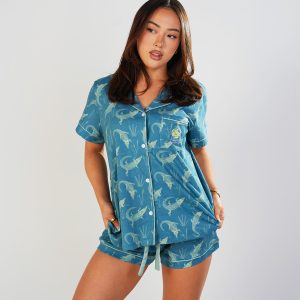Croc Territory Jersey Knit Cotton Short PJ Set