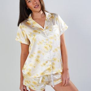 Golden Hour Short Satin PJ Set