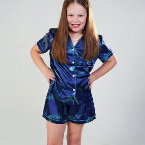 Girls - Creatures Of The Deep Short Satin PJ Set