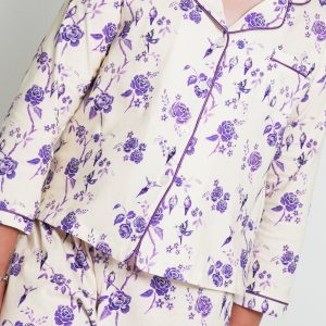 Girls - Botanical Garden Jersey Knit Cotton Long PJ Set