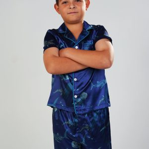 Boys - Creatures Of The Deep Short Satin PJ Set
