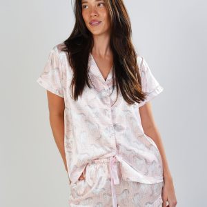 Hit The Hay Short Satin PJ Set