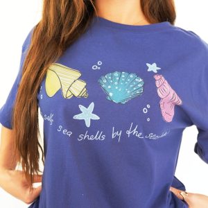 Navy Seashells T-Shirt