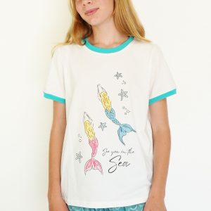 Girls - See You In The Sea T-Shirt & Short Pants PJ Set