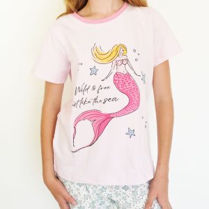 Girls - Wild And Free T-Shirt & Long Pants PJ Set