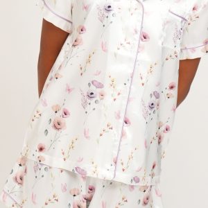Girls - Edge Of The Meadow Satin Short PJ Set