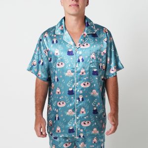 Mens Slothee Satin Short Pyjama Set