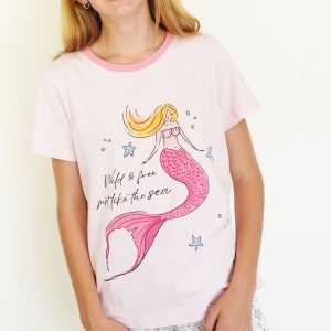 Girls - Wild And Free T-Shirt & Short Pants PJ Set
