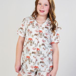 Girls - Farmers Market Jersey Knit Cotton Short PJ Set