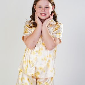 Girls - Golden Hour Short Satin PJ Set
