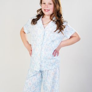 Girls - Cottage Bows Jersey Knit Cotton Short/Long PJ Set
