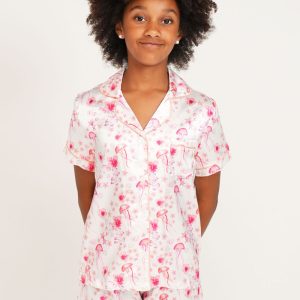 Girls - Island Life Satin Short PJ Set