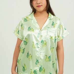The Perfect Pear Satin Short Pyjama Set