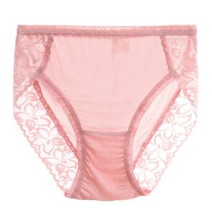 Mid-Rise Silk Lace Hipster Panties