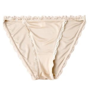 Mulberry Silk High-Cut String Bikini Panties