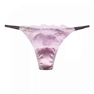 Mulberry Silk Sheer Lace Thong