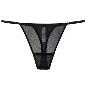 Mulberry Silk Sheer Mesh Thong For Women