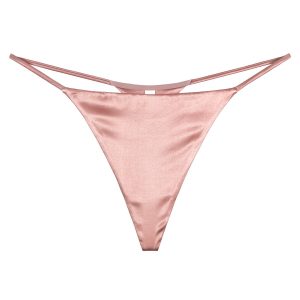 Silk T-Back Thong Panties