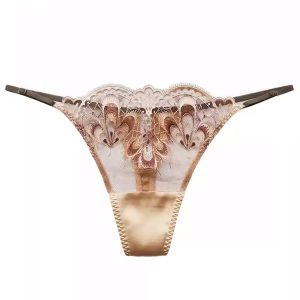 Embroidered Lace G-String Thong